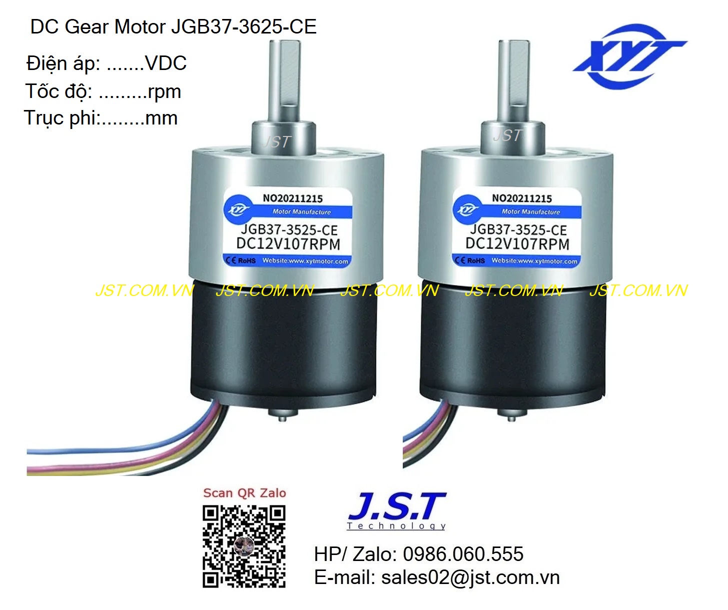 DC Gear Motor JGB37-3625-CE GA36Y-3625-CE